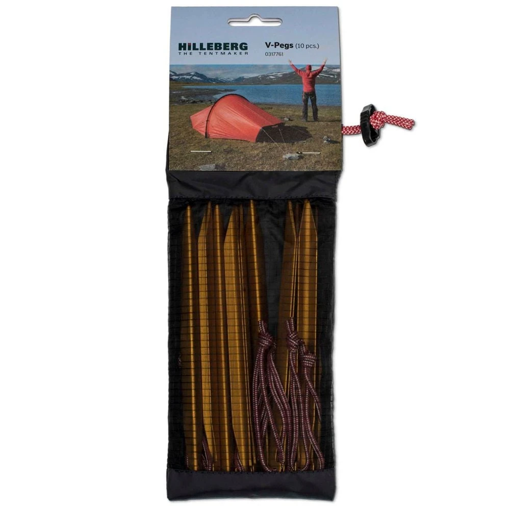 Hilleberg V-Peg 10 Pack Tent Stakes - Image 2