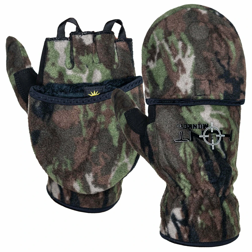 Hunt Monkey Chilly Willie Fleece Flip Top Mittens